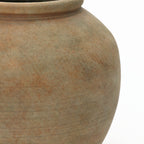 Round Terracotta Vase, Rustin Golden Brown, 10.5"
