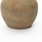 Round Terracotta Vase, Rustin Golden Brown, 10.5"