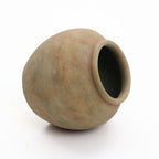 Round Terracotta Vase, Rustin Golden Brown, 10.5"