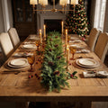 6FT Artificial Christmas Garland with 108 Real-Touch PE Tips & 8 Natural Pinecones, Flame Retardant Faux Cedar Cypress Holiday Garland for Mantel, Fireplace, and Banister Decor