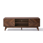 Centro Wood TV Console with Tapered Legs, 63"