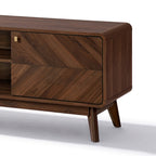 Centro Wood TV Console with Tapered Legs, 63"