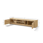 Zendic Wood TV Console Low-Profile, 69"