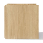 1-Drawer Hazel Oak Wood Nightstand with Shelf, 19"
