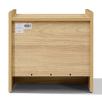 1-Drawer Hazel Oak Wood Nightstand with Shelf, 19"