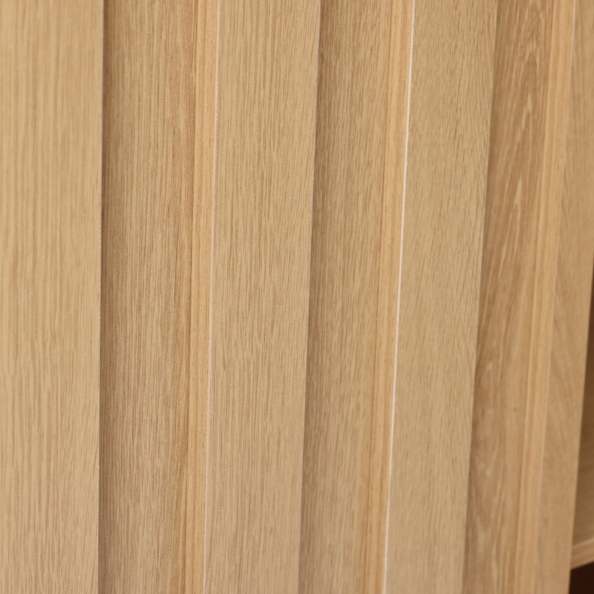 2-Door Fluted Wood Storage Cabinet, 31"