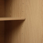 2-Door Fluted Wood Storage Cabinet, 31"