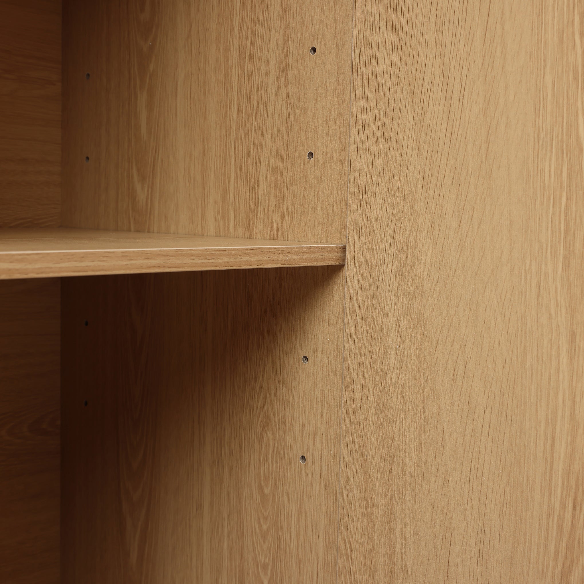 2-Door Fluted Wood Storage Cabinet, 31"