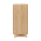 2-Door Fluted Wood Storage Cabinet, 31"
