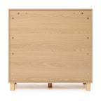 2-Door Fluted Wood Storage Cabinet, 31"