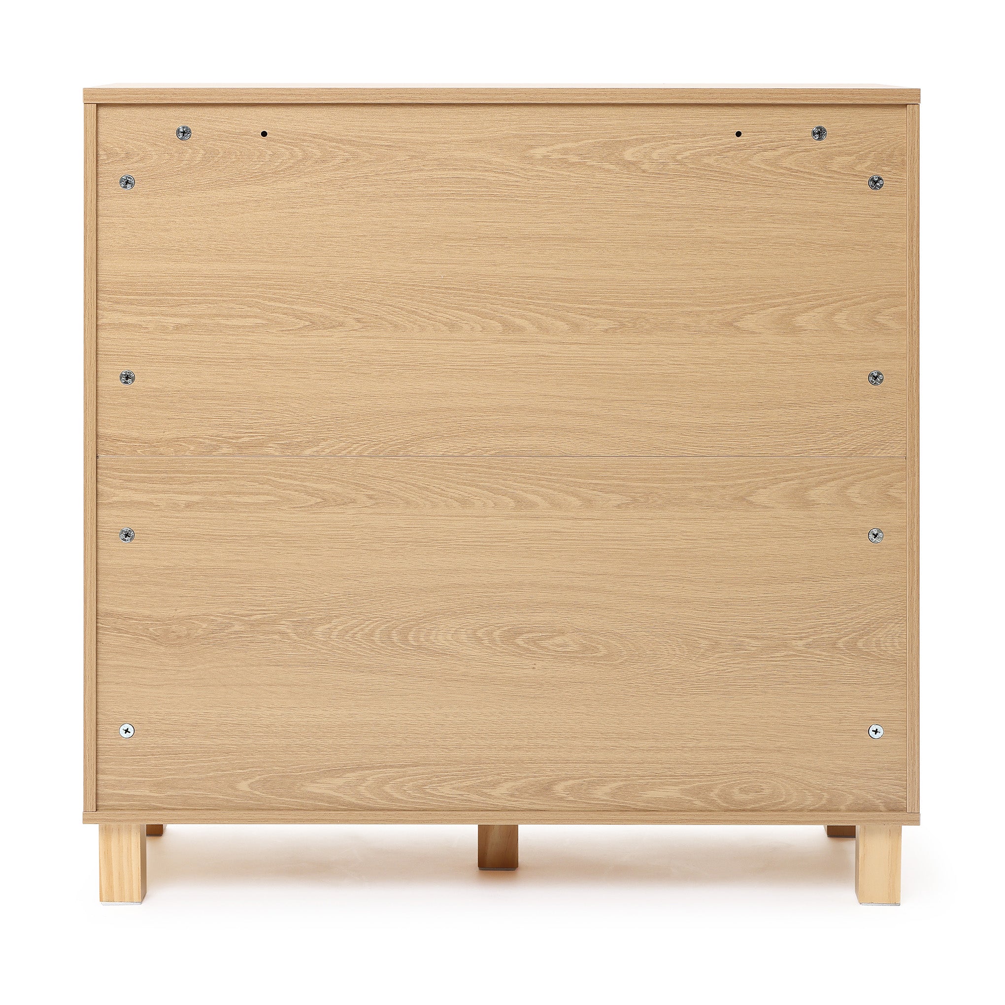 2-Door Fluted Wood Storage Cabinet, 31"