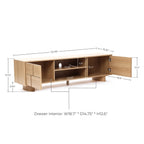 Zendic Wood TV Console, 63"