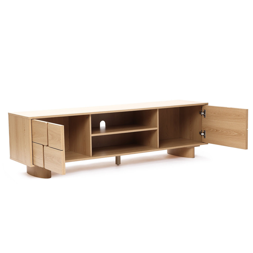 Zendic Wood TV Console, 63"
