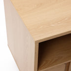2-Drawer Blonde Birch Wood Nightstand, 20"