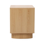 2-Drawer Blonde Birch Wood Nightstand, 20"