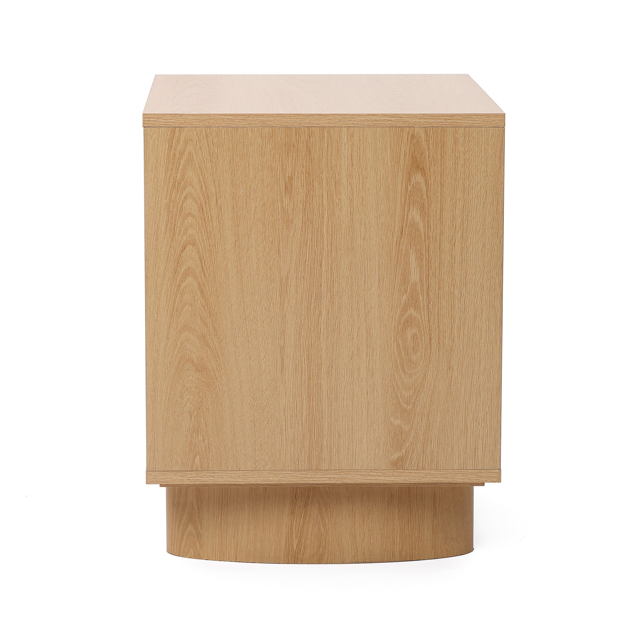 2-Drawer Blonde Birch Wood Nightstand, 20"