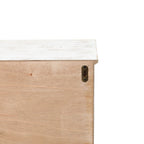 2-Door Classical Wood Wall Storage Cabinet, White 31"