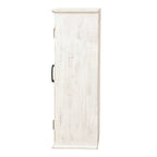 2-Door Classical Wood Wall Storage Cabinet, White 31"