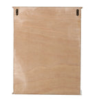 2-Door Classical Wood Wall Storage Cabinet, White 31"
