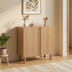 2-Door Zendic Wood Storage Cabinet, 31"