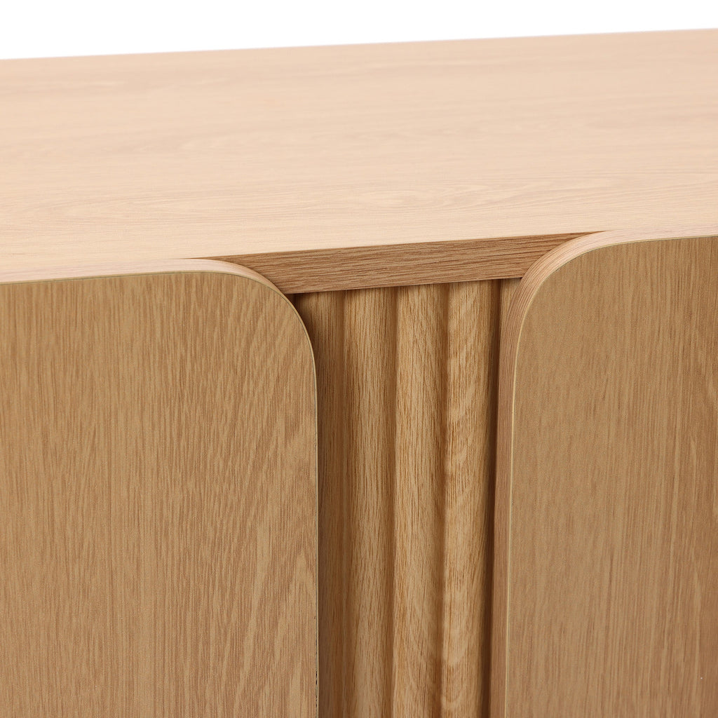 2-Door Zendic Wood Storage Cabinet, 31"