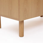2-Door Zendic Wood Storage Cabinet, 31"