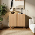2-Door Zendic Wood Storage Cabinet, 31"