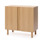 2-Door Zendic Wood Storage Cabinet, 31"