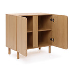 2-Door Zendic Wood Storage Cabinet, 31"