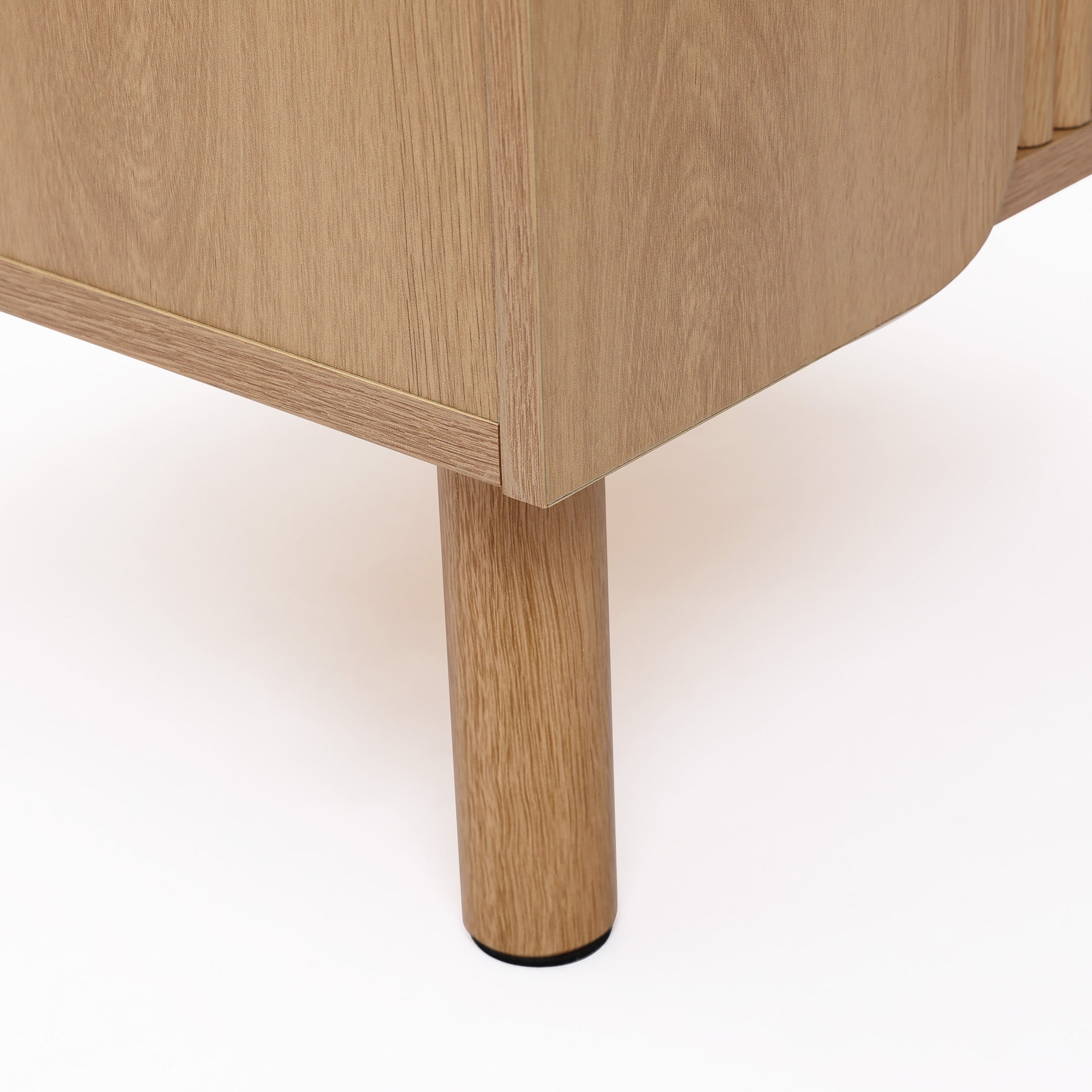 2-Drawer Blonde Birch Wood Nightstand, 20.5"