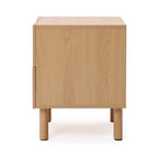 2-Drawer Blonde Birch Wood Nightstand, 20.5"