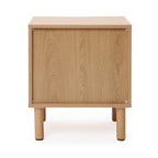 2-Drawer Blonde Birch Wood Nightstand, 20.5"