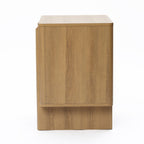 24" Mid-Century Walnut 2-Drawer Side Table