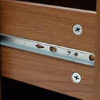 19" 2-Drawer Side Table with Guardrails & Round Feet
