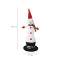 Animated Singing 18.5" Tall Snowman Holiday Decoration, Battery Operated