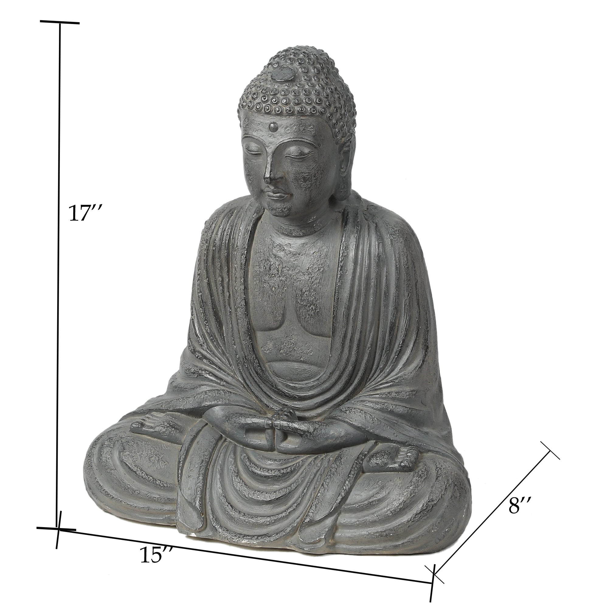 Serene Buddha Garden MgO Statue