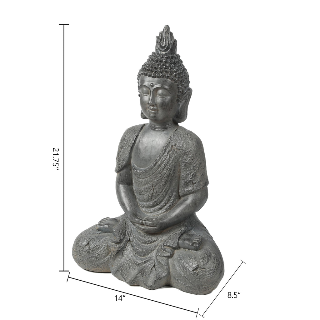 Contemplative Buddha Garden MgO Statue
