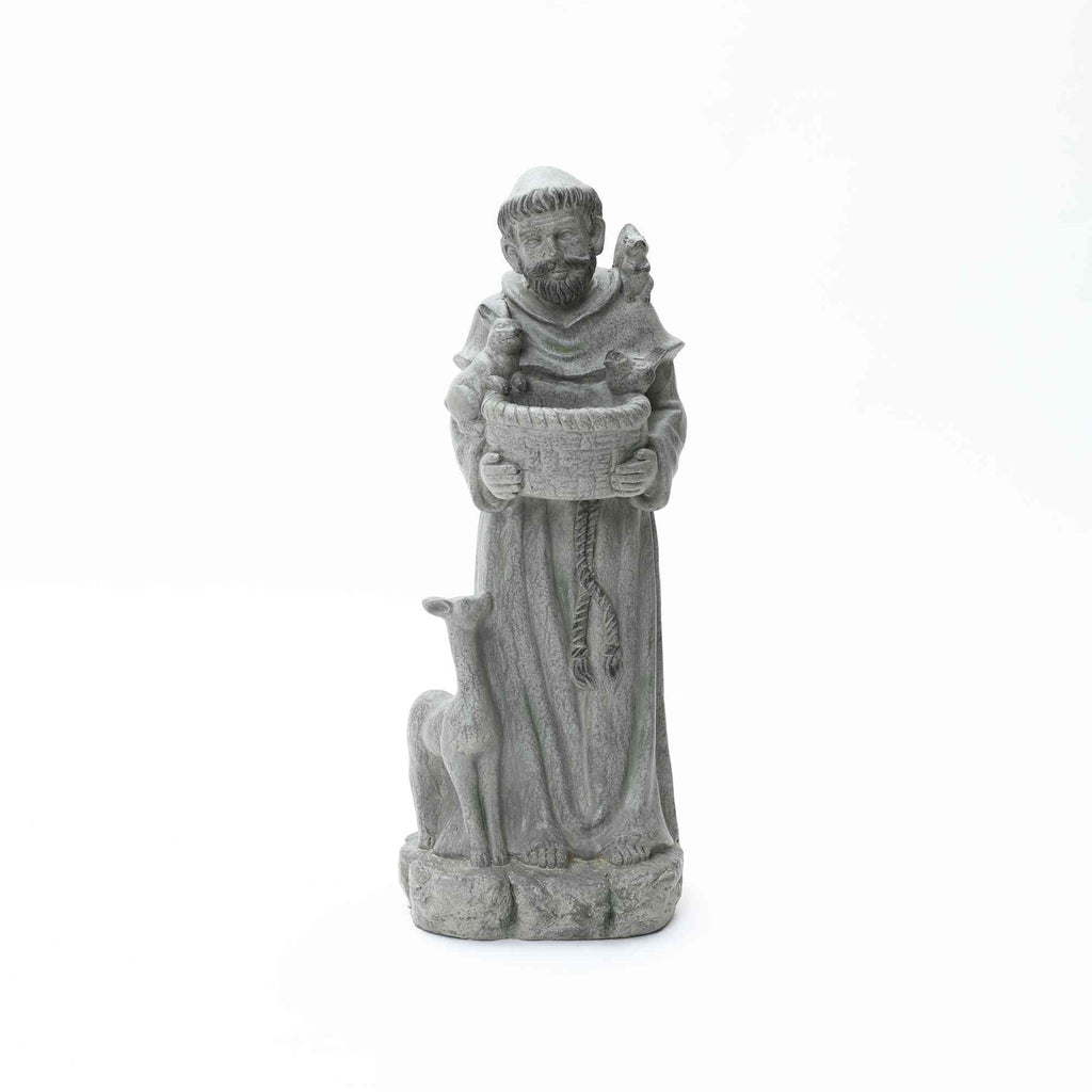 Saint Francis with Birdfeed Garden MgO Statue