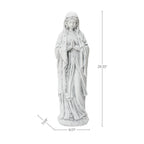 Praying Mary Outdoor Religious Garden Statue, 29.5"