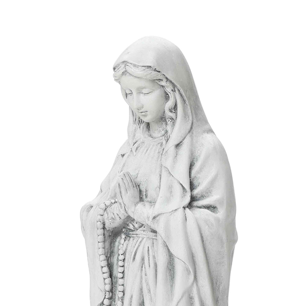 Virgin Mary with Rosary Garden MgO Statue