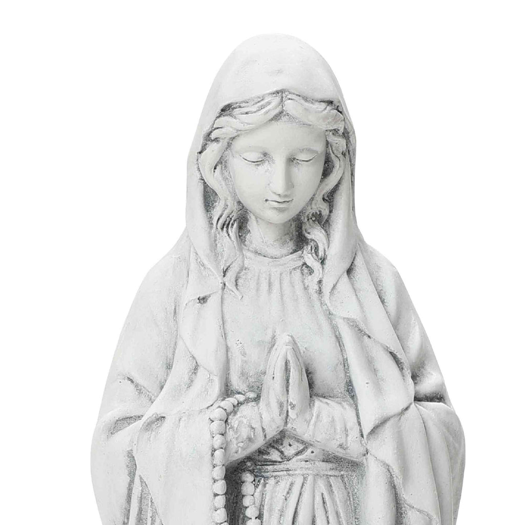 Virgin Mary with Rosary Garden MgO Statue