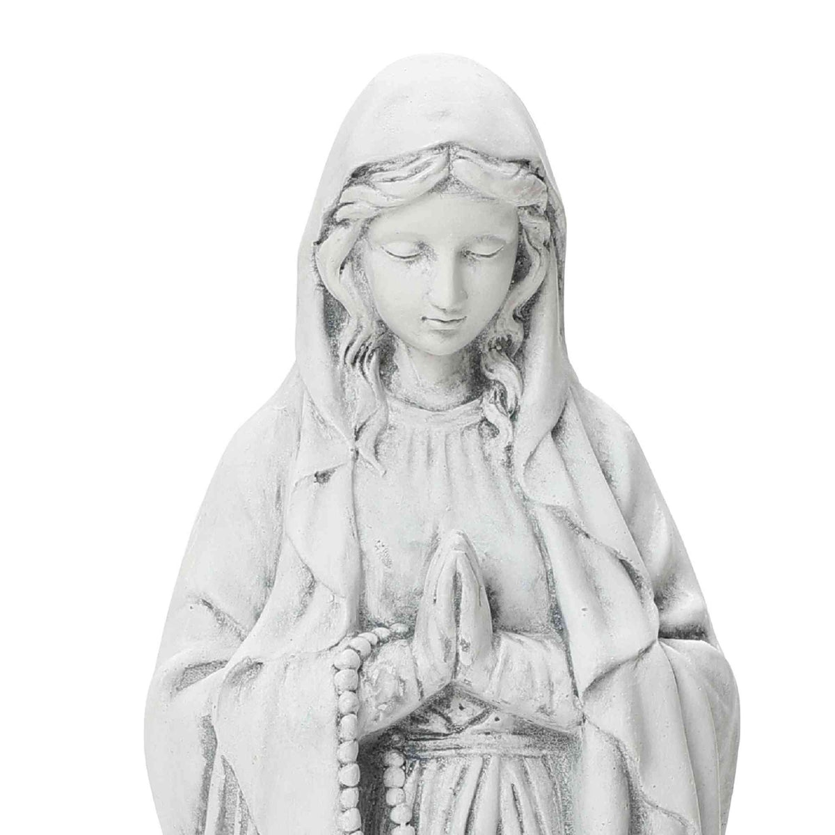 Virgin Mary with Rosary Garden MgO Statue