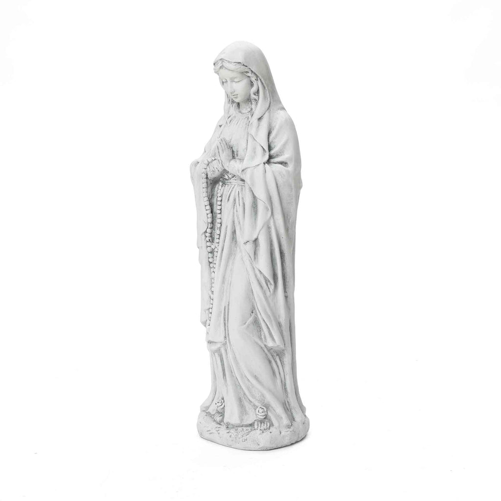 Virgin Mary with Rosary Garden MgO Statue