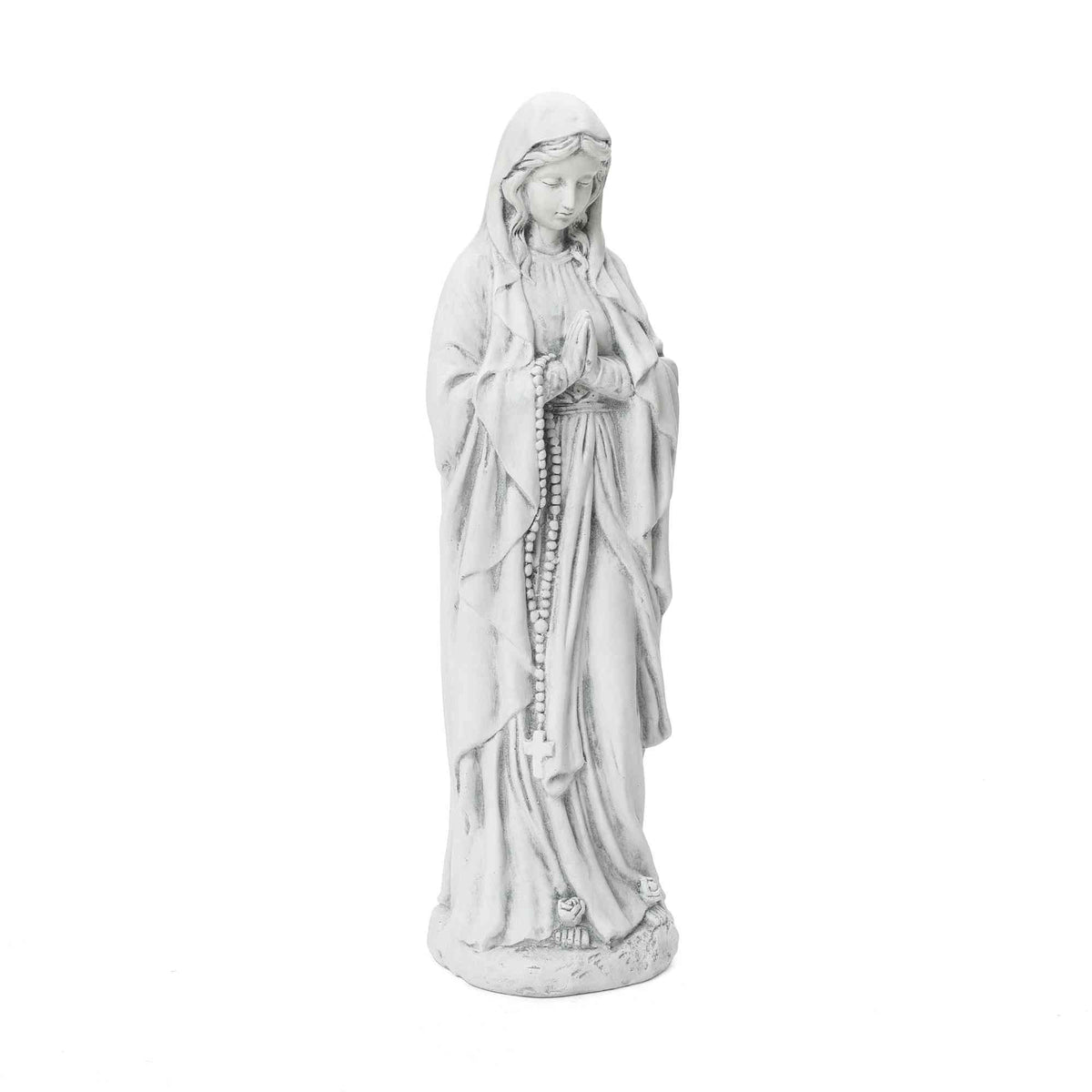 Virgin Mary with Rosary Garden MgO Statue