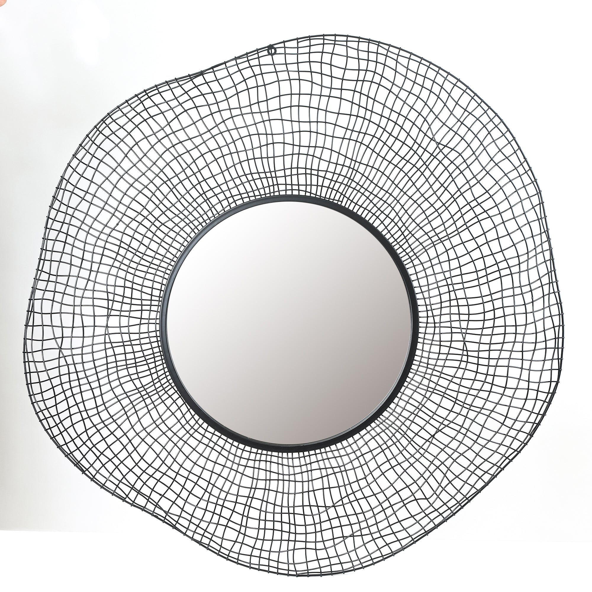 Metal Wire Frame Wall Mirror