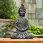 Contemplative Buddha Garden MgO Statue