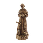 Saint Francis Resin Outdoor Religious Garden Statue, 24.6"