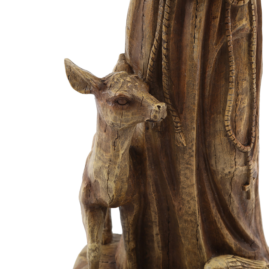 Saint Francis Resin Outdoor Religious Garden Statue, 24.6"