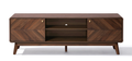 63" TV Console, Japandi-Inspired, Low-Height Design in Engineered Wood